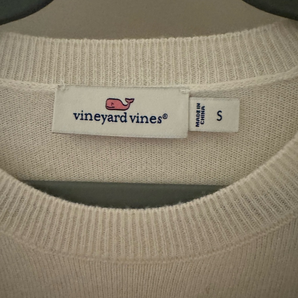 Vineyard Vines Girl’s Soft Cream Crew Neck Sweater